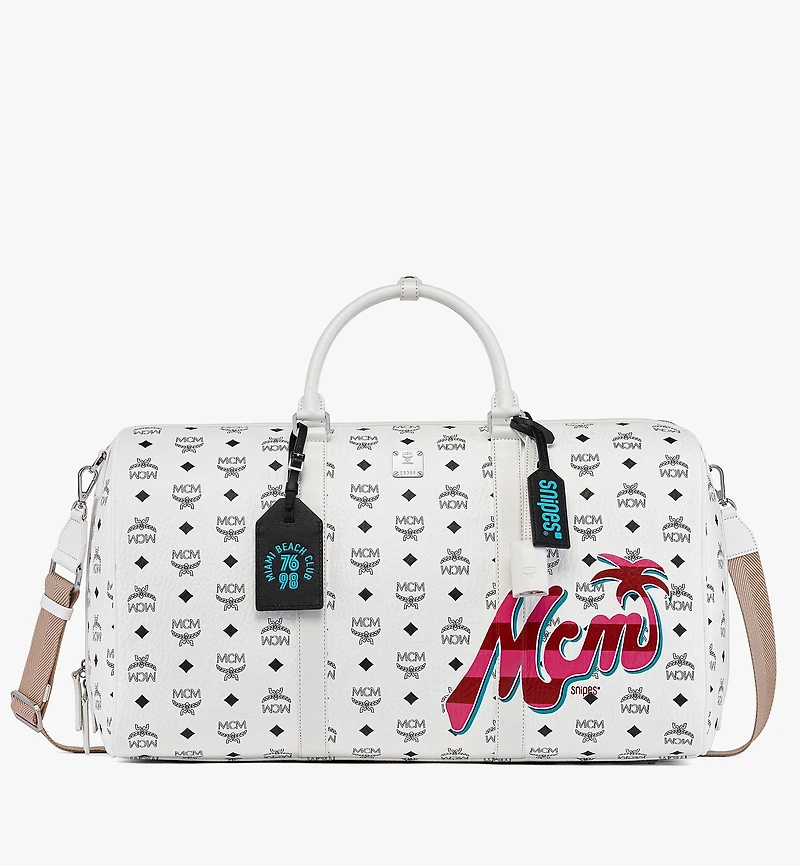 MCM x SNIPES Ottomar Weekender Bag in Visetos