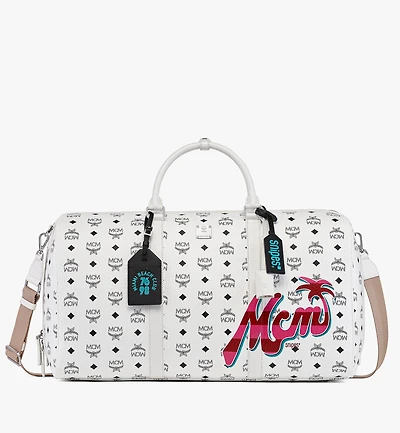 MCM x SNIPES Ottomar Weekender Bag in Visetos