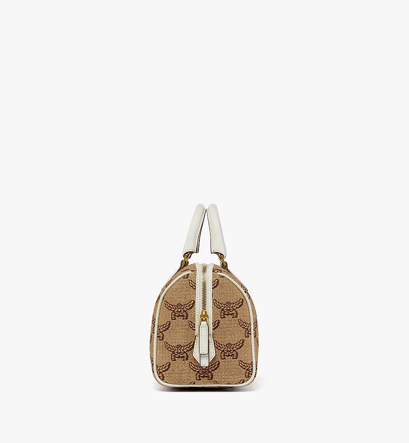 Ella Boston Bag in Lauretos Raffia Jacquard