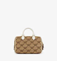 Ella Boston Bag in Lauretos Raffia Jacquard