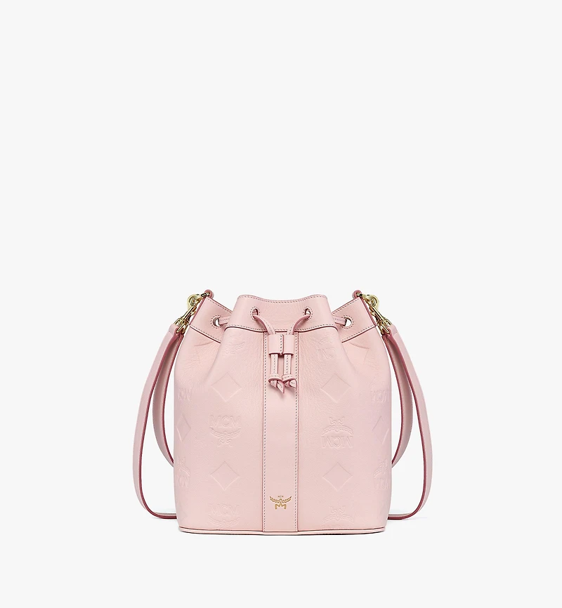 Dessau Drawstring Bag in Maxi Monogram Leather