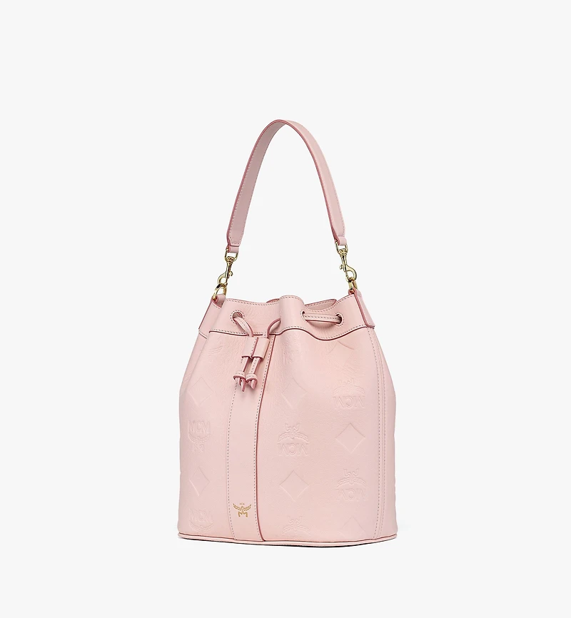 Dessau Drawstring Bag in Maxi Monogram Leather