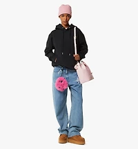 Dessau Drawstring Bag in Maxi Monogram Leather