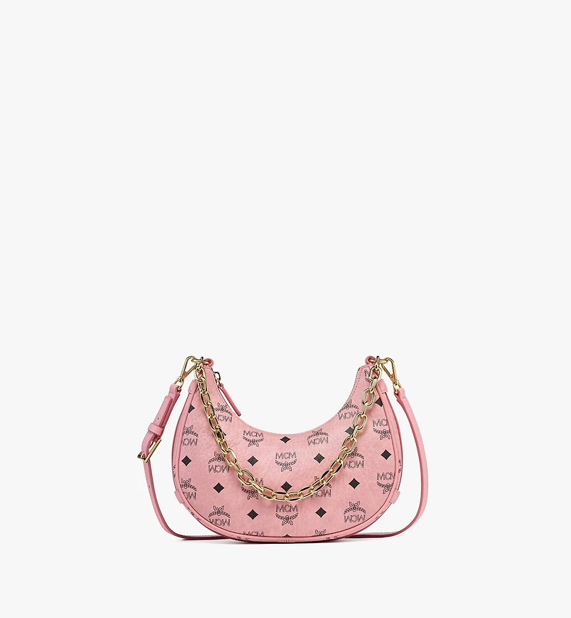 Aren Crescent Hobo Bag in Visetos