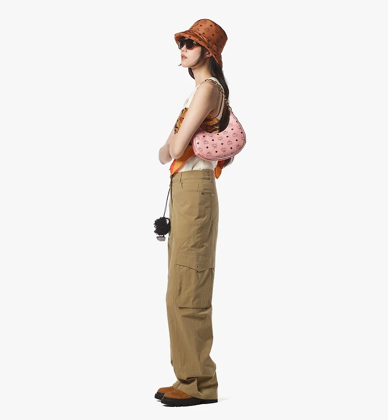 Aren Crescent Hobo Bag in Visetos