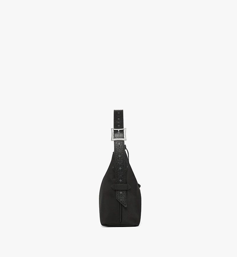Aren Hobo in Recycled Nylon and Monogram Print Leather
