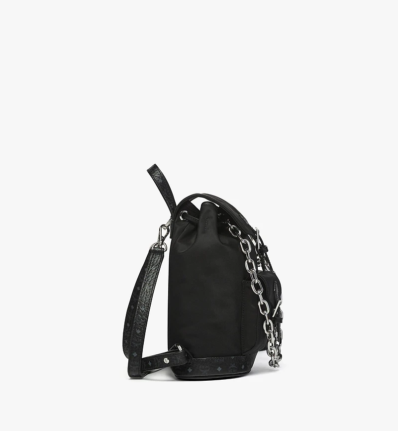 Aren Drawstring Backpack in ECONYL® and Leather