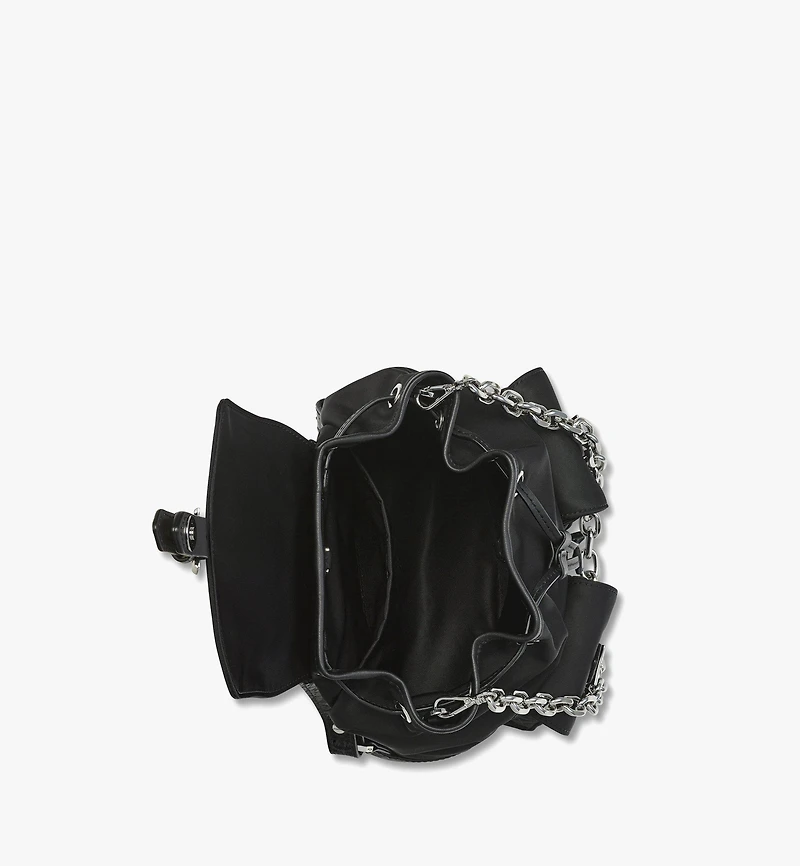Aren Drawstring Backpack in ECONYL® and Leather