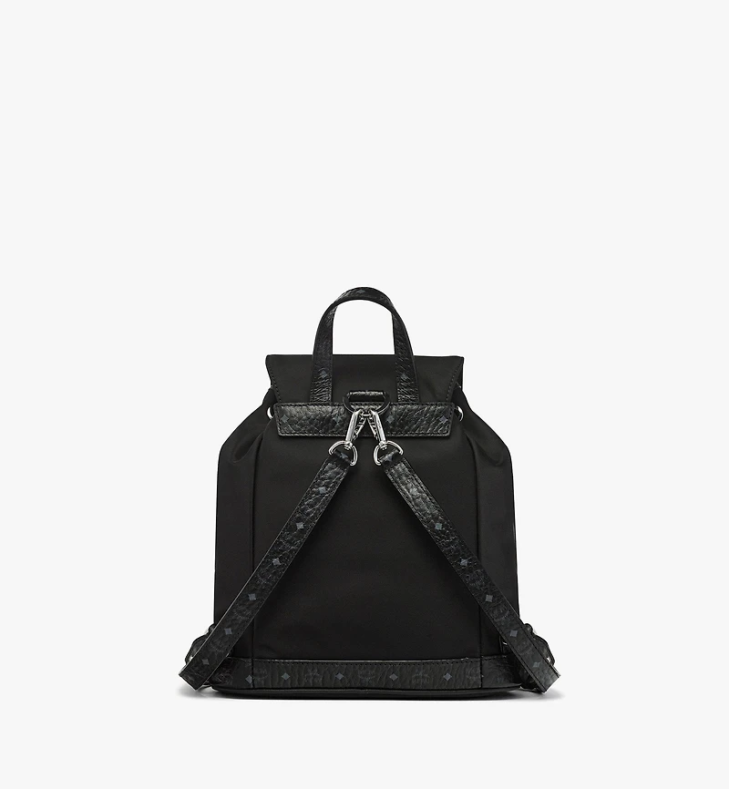 Aren Drawstring Backpack in ECONYL® and Leather