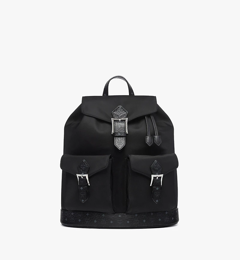 Aren Drawstring Backpack in ECONYL® and Leather