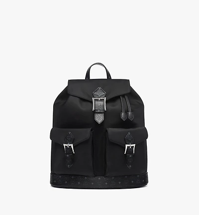 Aren Drawstring Backpack in ECONYL® and Leather