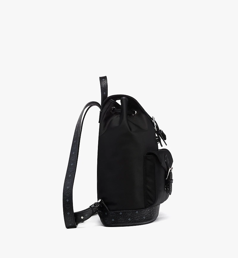 Aren Drawstring Backpack in ECONYL® and Leather