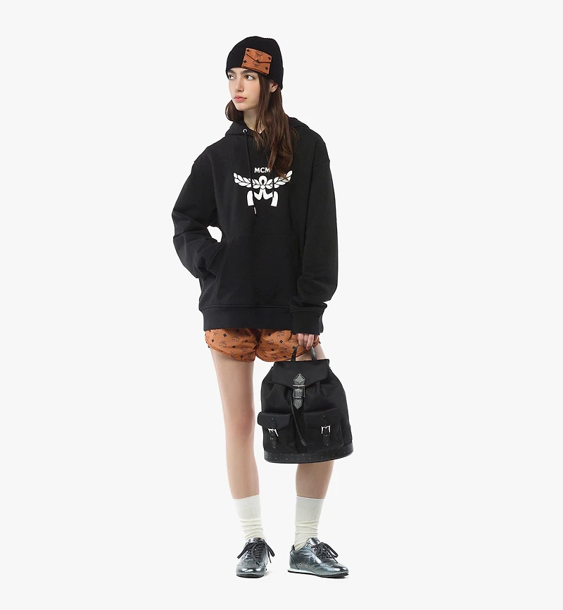Aren Drawstring Backpack in ECONYL® and Leather