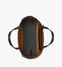 Himmel Shopper in Embossed Logo Leather