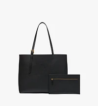 Himmel Shopper in Embossed Logo Leather