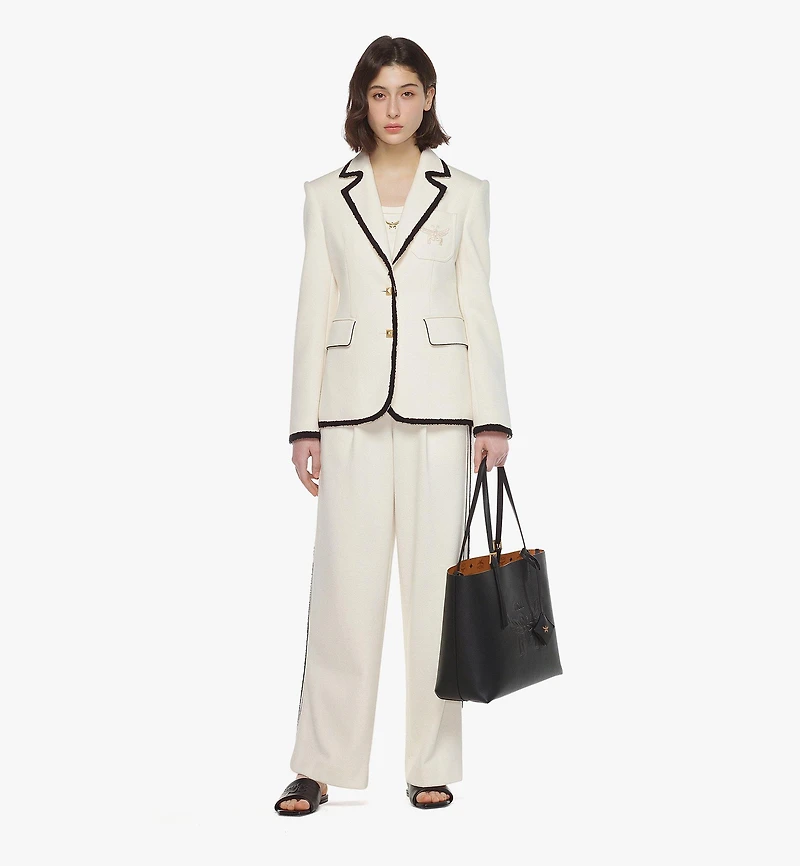 Himmel Shopper in Embossed Logo Leather