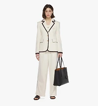 Himmel Shopper in Embossed Logo Leather