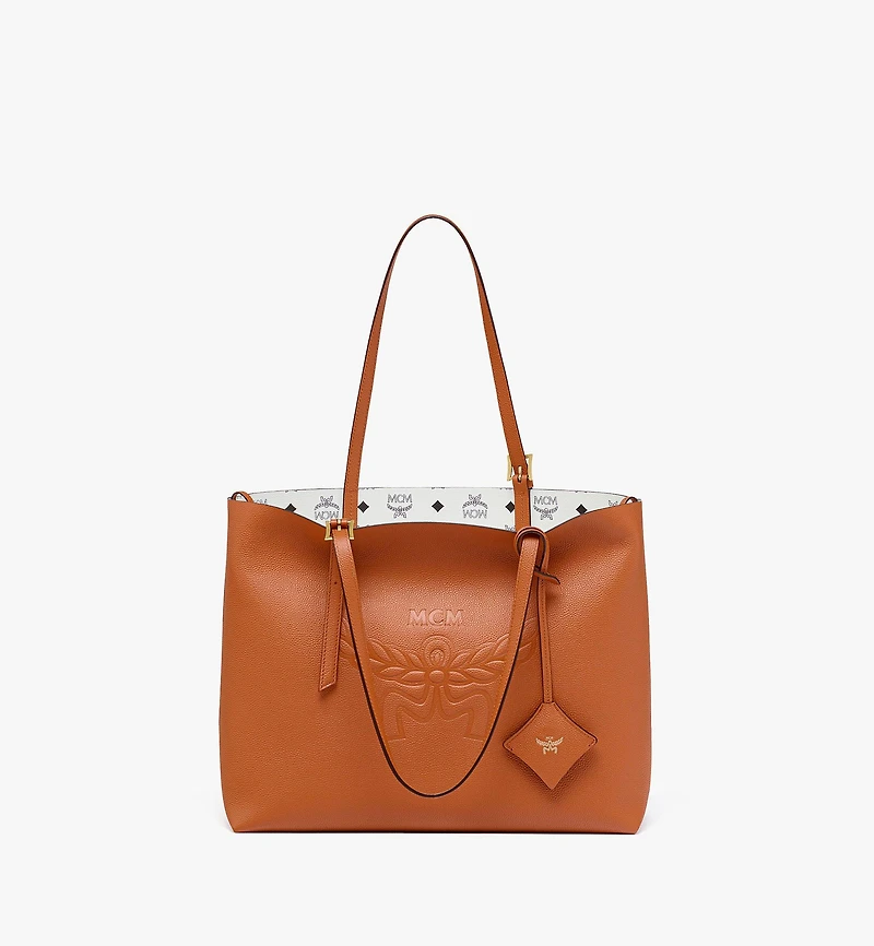 Himmel Shopper Embossed Logo Leather