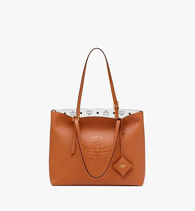 Himmel Shopper Embossed Logo Leather