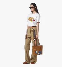 Toni Top-Zip Shopper in Rocket Visetos