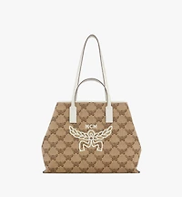 Himmel Shopper in Lauretos Raffia Jacquard