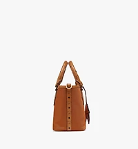 Aren Shopper in Recycled Nylon and Monogram Print Leather