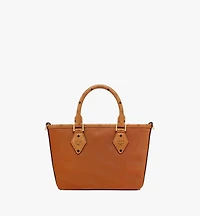 Aren Shopper in Recycled Nylon and Monogram Print Leather