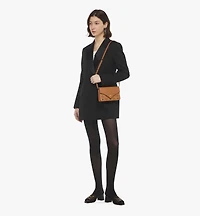 Diamond Shoulder Bag in Visetos Leather Mix