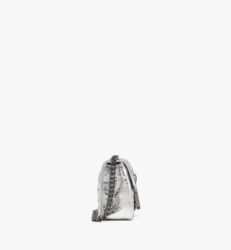 Travia Quilted Shoulder Bag in Crash Calf Leather