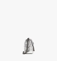 Travia Quilted Shoulder Bag in Crash Calf Leather