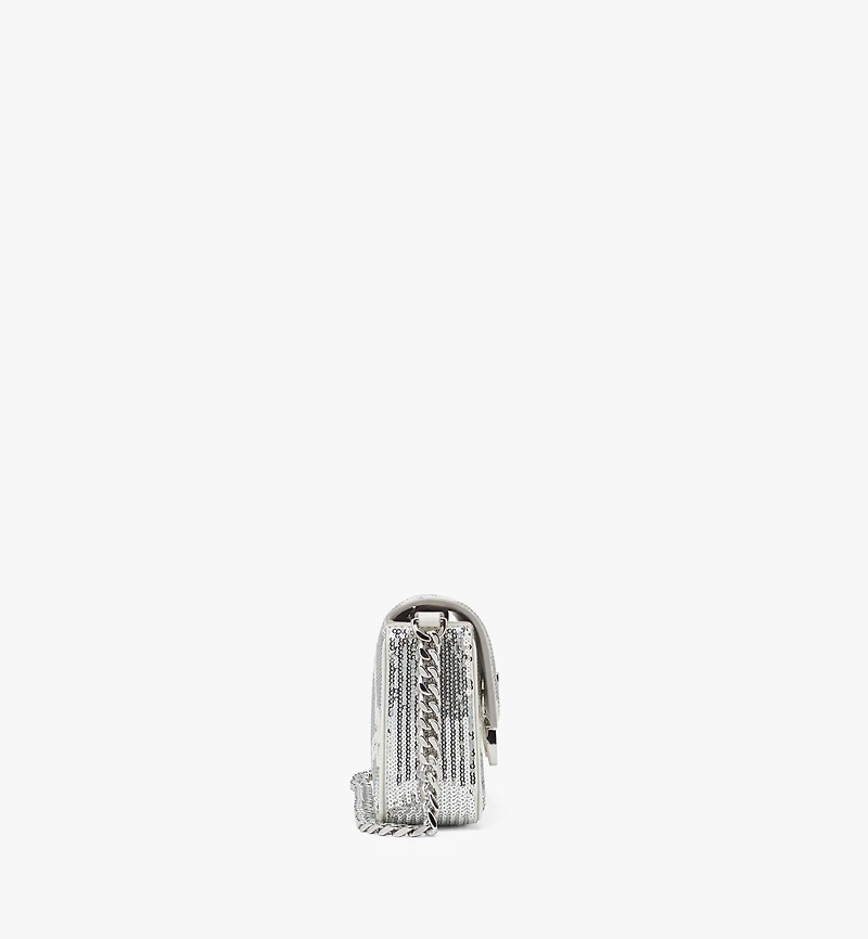 Himmel Shoulder Bag in Sequin Monogram Leather