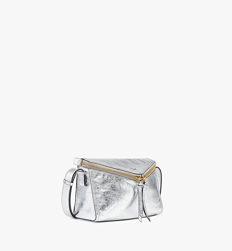 Diamant 3D Shoulder Bag in Metallic Calf Leather