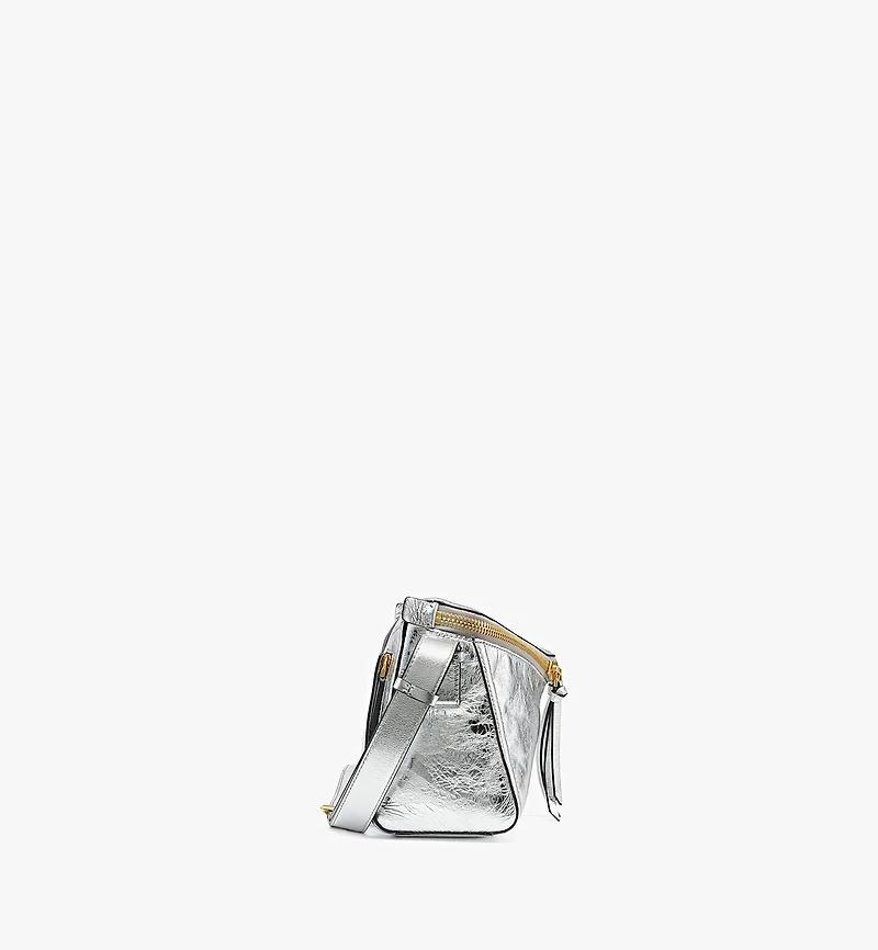 Diamant 3D Shoulder Bag in Metallic Calf Leather