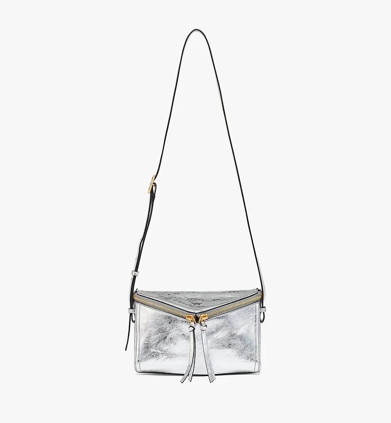 Diamant 3D Shoulder Bag in Metallic Calf Leather