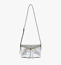 Diamant 3D Shoulder Bag in Metallic Calf Leather