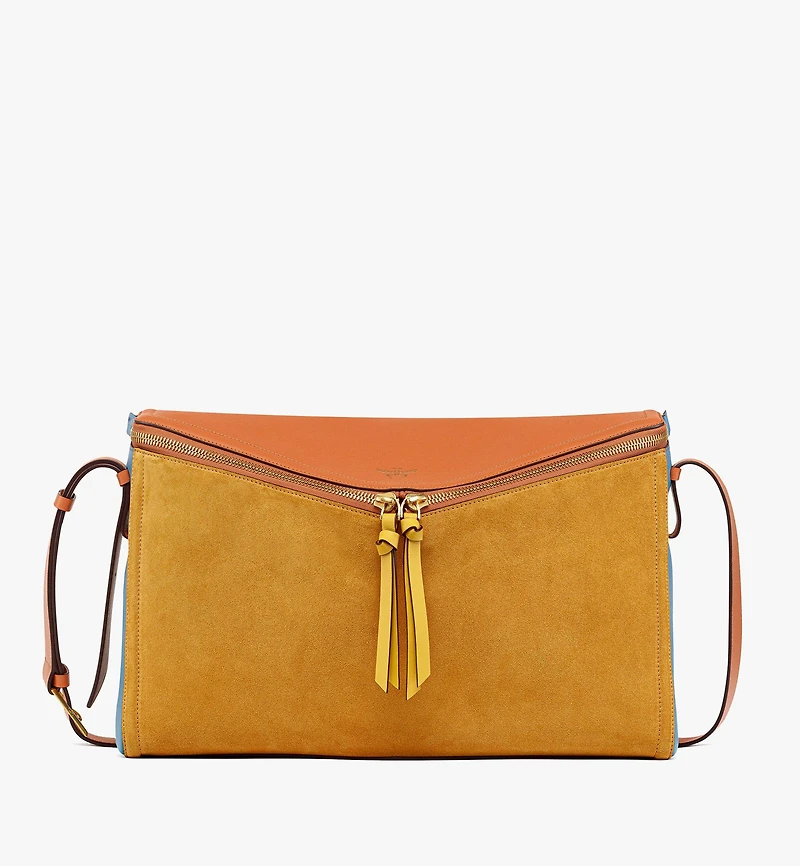 Diamant 3D Shoulder Bag Suede and Calf Leather