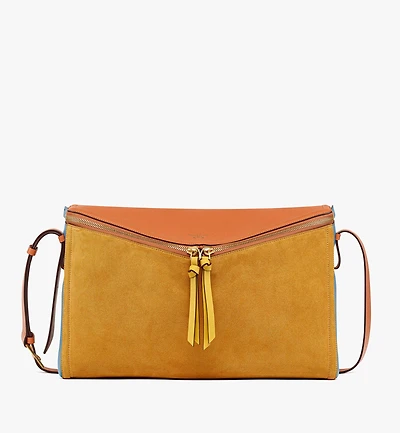 Diamant 3D Shoulder Bag Suede and Calf Leather