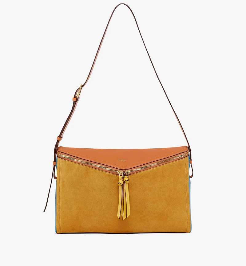 Diamant 3D Shoulder Bag Suede and Calf Leather