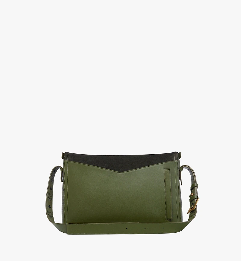 Diamant 3D Shoulder Bag in Mega Herringbone Suede
