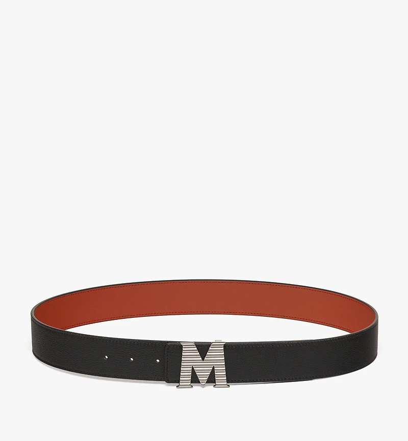 Claus Fluted M Reversible Belt 1.5” Embossed Leather