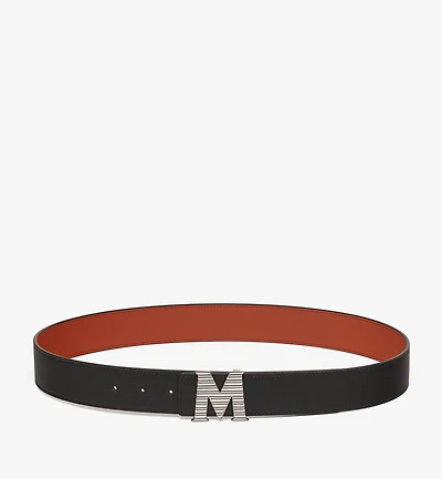 Claus Fluted M Reversible Belt 1.5” Embossed Leather