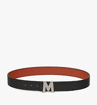 Claus Fluted M Reversible Belt 1.5” Embossed Leather