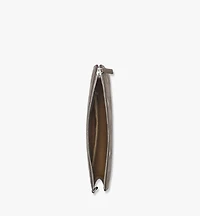 Aren Wristlet Zip Pouch in Maxi Monogram Leather