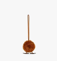 Bear Charm in Lamb Fur and Visetos