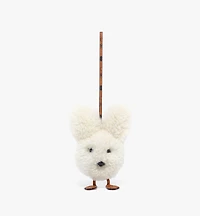 Rabbit Charm in Lamb Fur and Visetos