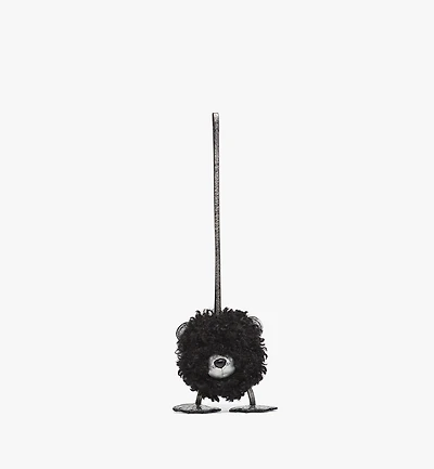 Aren Bear Charm in Faux Fur