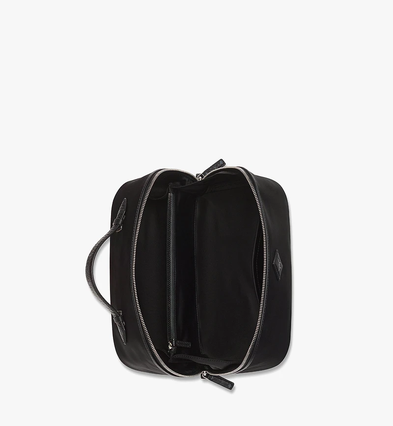 Ottomar Toiletry Bag in ECONYL® and Leather
