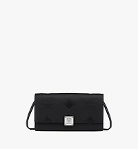 Aren Chain Wallet in Embossed Monogram Leather