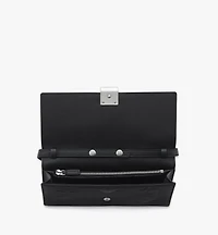 Aren Chain Wallet in Embossed Monogram Leather