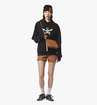 Wristlet Standing Pouch w/ Chain Strap in Visetos